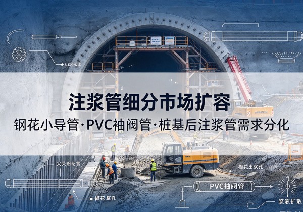 黄平注浆管细分市场扩容，隧道钢花小导管、PVC 袖阀管、桩基后注浆管需求分化